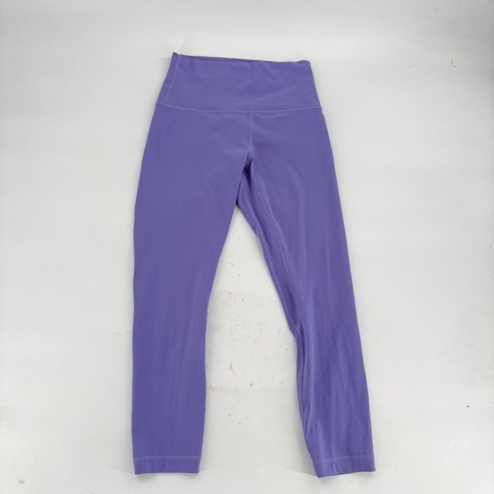 lululemon lilac purple leggings 4 high waisted athletic wear running fashion
